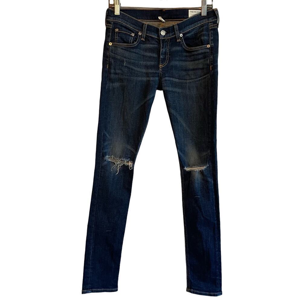 Rag & Bone Jeans Slim Distressed Skinny Ayoyama Women's Sz 26